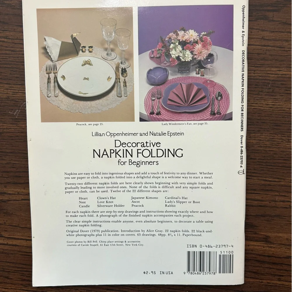 Decorative Napkin‎ Folding for Beginners Book